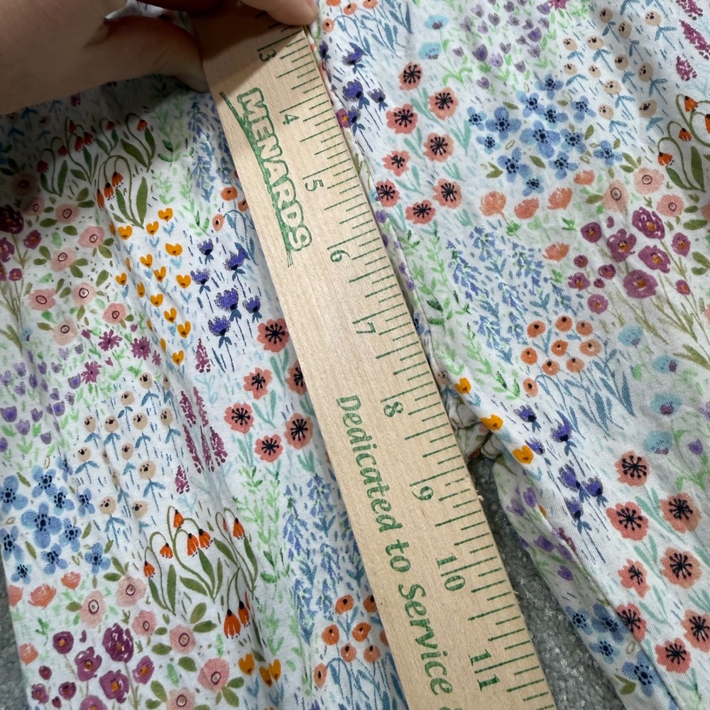 Little Sleepies Flower Fields Bamboo Pajama Set Purple Floral  Girls 7/8 Cottage - Picture 13 of 16